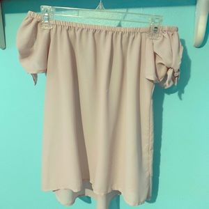 Off-the-Shoulder Lilac Blouse!